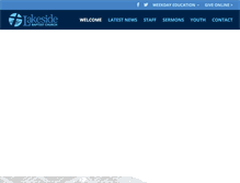 Tablet Screenshot of lakesidebaptist.com